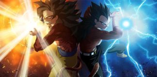 Goku y Vegeta Super Saiyan 4 Dragon Ball Heroes