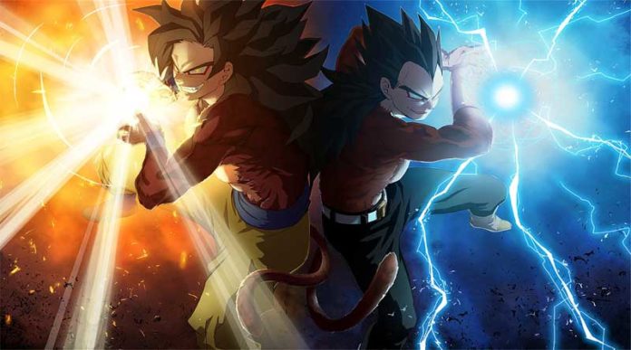 Goku y Vegeta Super Saiyan 4 Dragon Ball Heroes