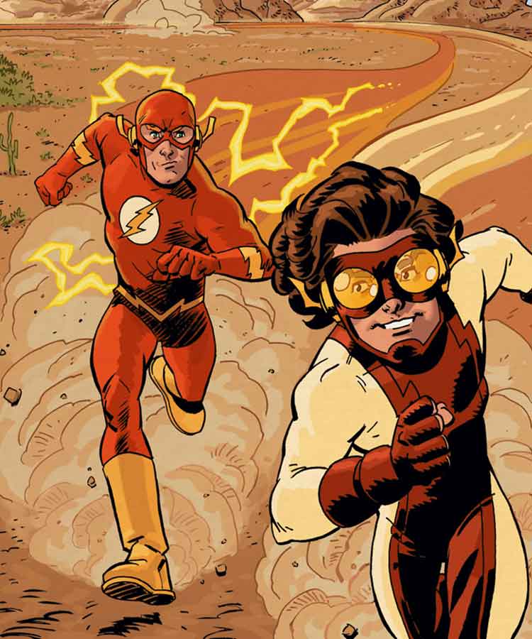 Bart Allen (Impulse) y Barry Allen (The Flash)