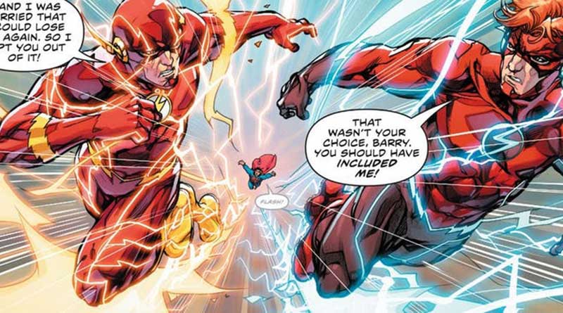 Barry y Wally Flash es m&aacute;s r&aacute;pido que superman