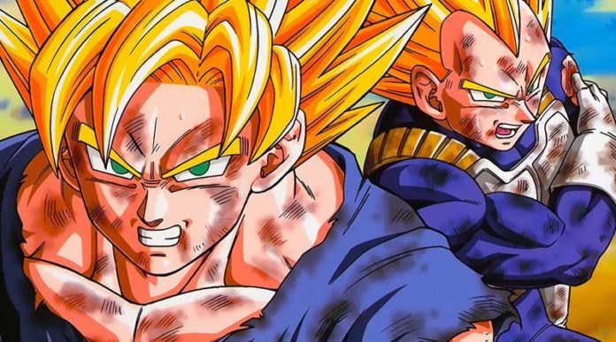 Goku y Vegeta heridos en batalla
