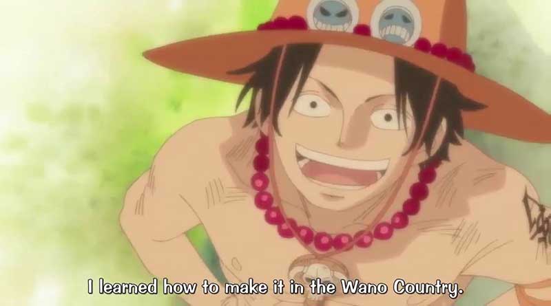 Ace tuvo un flashback con Oars cuando le dio el gigante Strawhat