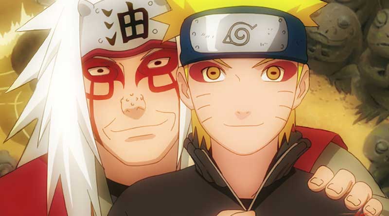 Modo sabio de Naruto y Jiraiya