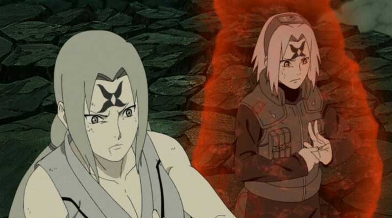 Tsunade Senju y Sakura Sakura Haruno cuarta guerra ninja