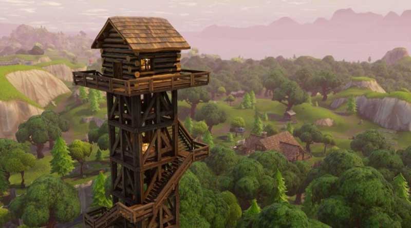 D&oacute;nde encontrar la torre de guardabosques en Fortnite